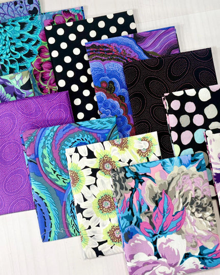 Kaffe Fassett Collective Bundle, 12 FQ Bundle - 100% Quilters Cotton - Fat Quarter set of 12