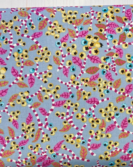 Penny Jeffries, Blostma & Song, Notes of Berry, PWPE010, Free Spirit Fabric, Cotton, Sold by the Half Yard