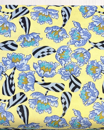 Penny Jeffries, Blostma & Song, Peony Bones, PWPE011, Free Spirit Fabric, Cotton, Sold by the Half Yard