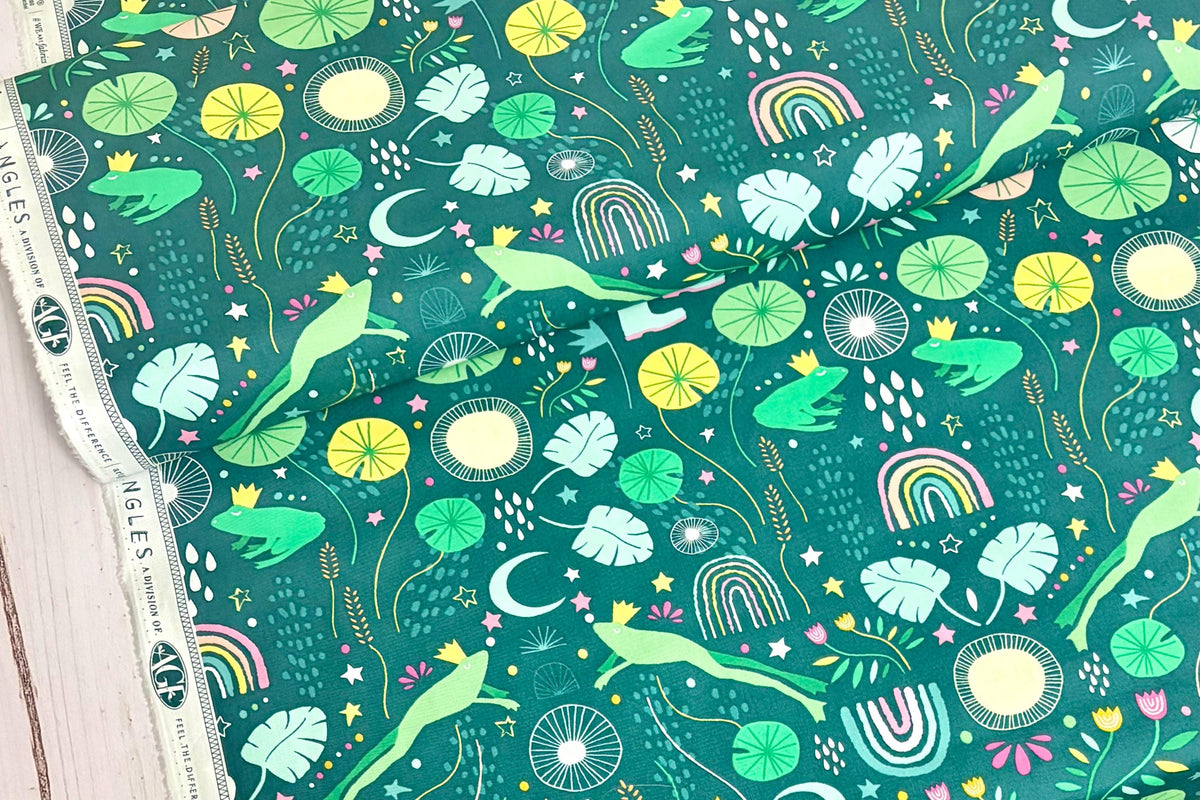Art Gallery Fabrics - Frog Song in Evening Rain - ROS-58300 - Sold by the Half Yard