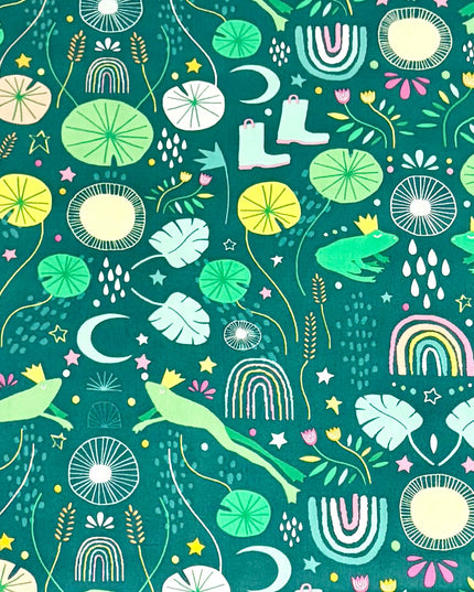 Art Gallery Fabrics - Frog Song in Evening Rain - ROS-58300 - Sold by the Half Yard