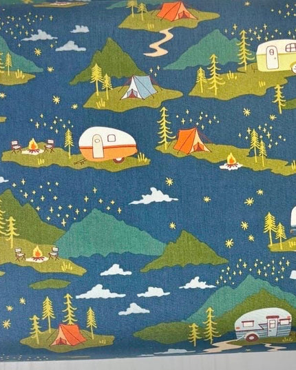 Fat Quarter Bundle of 5 by Art Gallery Fabric | Loud Encounter | Timberline | Bear Fabric | AGF