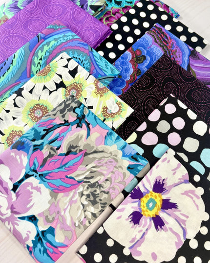Kaffe Fassett Collective Bundle, 12 FQ Bundle - 100% Quilters Cotton - Fat Quarter set of 12