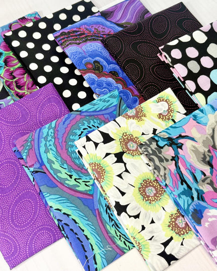 Kaffe Fassett Collective Bundle, 12 FQ Bundle - 100% Quilters Cotton - Fat Quarter set of 12