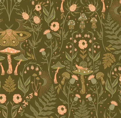 Hazelwood Collection * Hidden Land Moss HZW62303 Quilt Fabric by Art Gallery Fabrics AGF - Sold by Half Yard