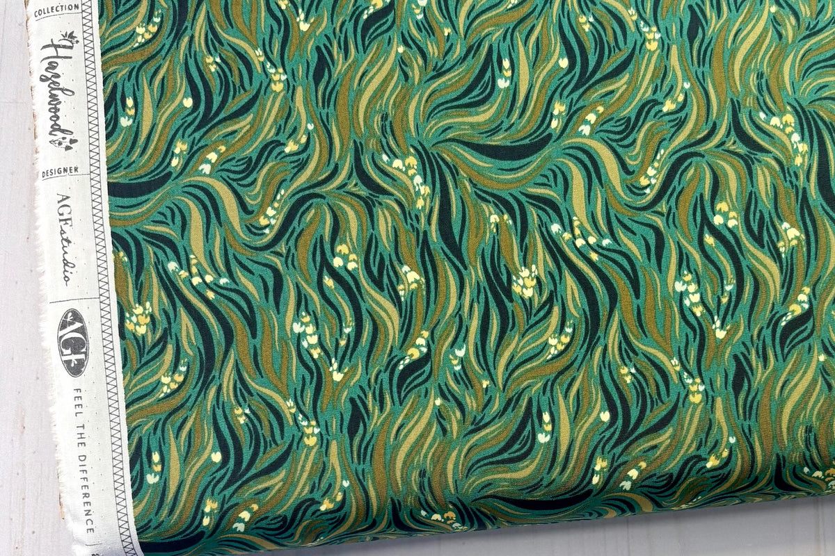 Hazelwood Collection – Forest Fabric * Grassy Meadows HZW62308 Art Gallery Fabrics AGF Quilting Fabric - Sold by Half Yard