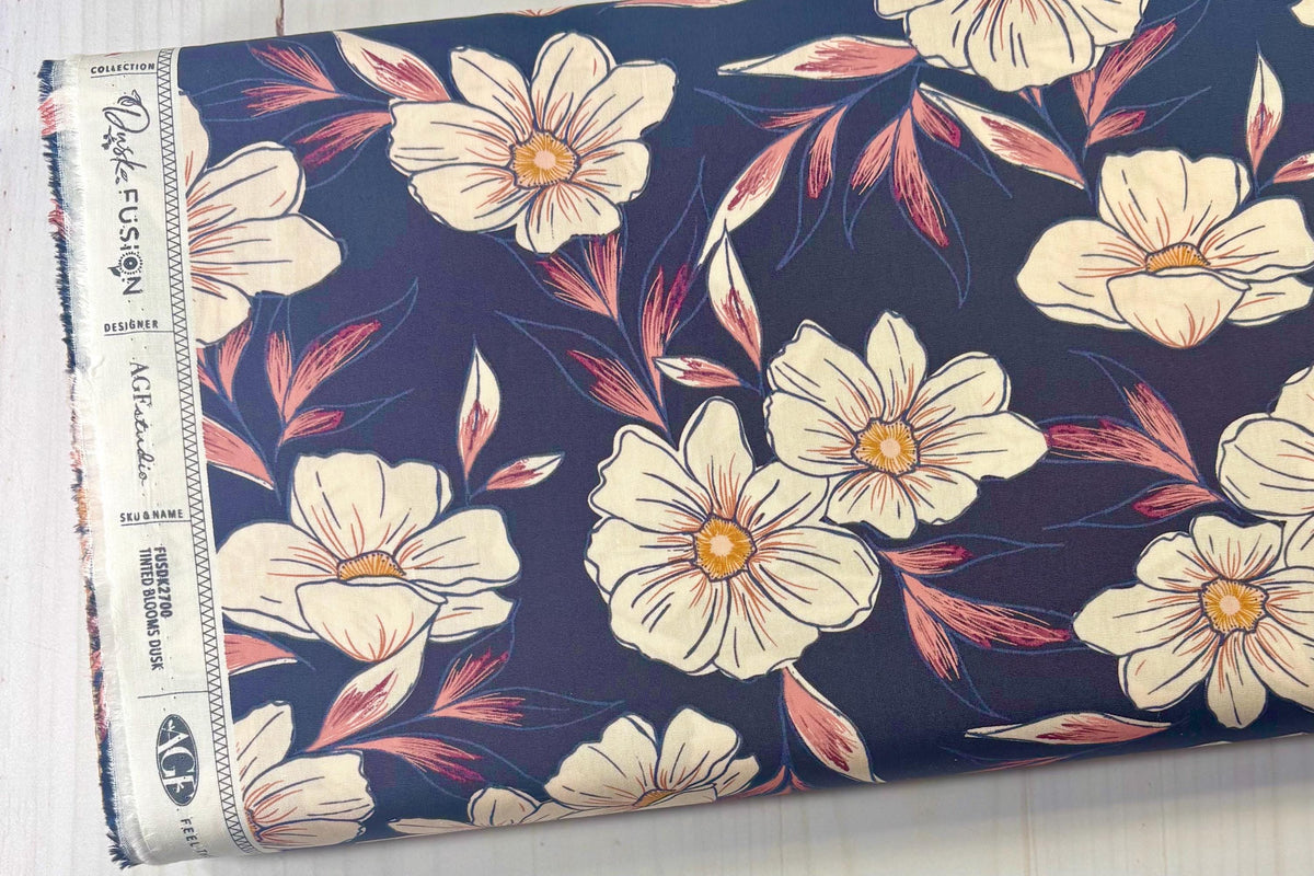 Tinted Blooms Dusk yardage FUSDK-2700 Dusk Fusion Collection | Art Gallery Fabrics | Sold by the Half Yard