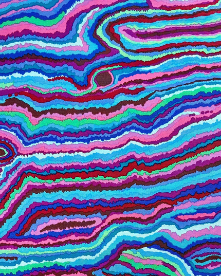 Kaffe Fassett Jupiter Blue Lines Free Spirit Fabric - Sold by Half Yard