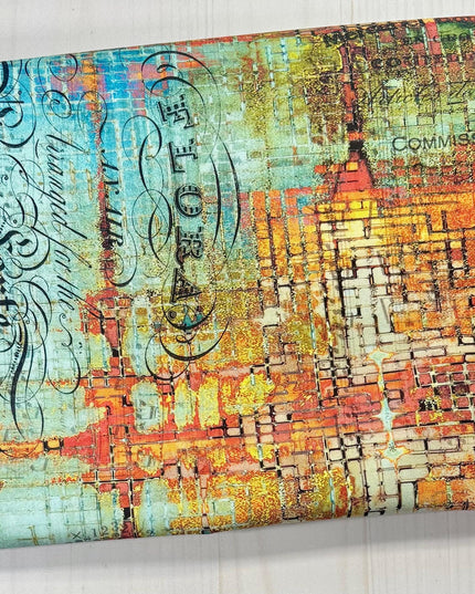 Tim Holtz Rusted Patina - 100% Cotton Fabric - FreeSpirit - Eclectic Elements - Abandoned Collection - Sold by Half Yard
