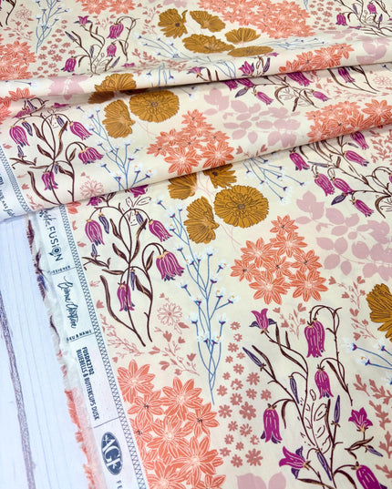 Dusk Fusion  Collection * Bluebells and Buttercups Dusk  by Art Gallery Fabrics  AGF  Sold by the Half Yard