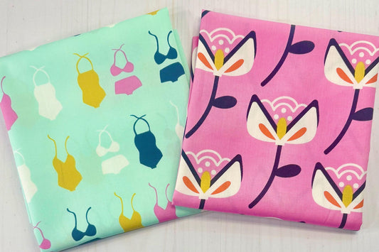 AGF | AGF Bungalow Bloom | Summer Side Swimsuit | Fat Quarter Set