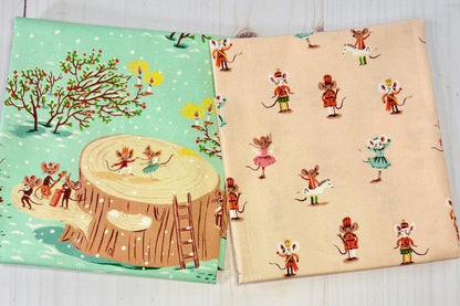 Fat Quarter SET | Heather Ross Studio Edit | Nutcracker Mice | Windham Fabric | Studio Edit