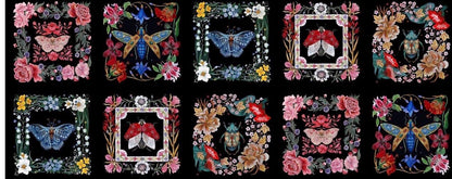 Tile - Nocturnal Creatures - Maria Matos - FreeSpirit - 100% quilting cotton - PWMM001.TILE - Sold by the Half Yard