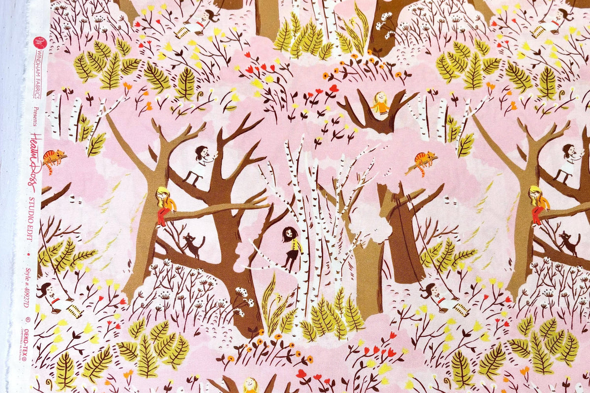 Fat Quarter SET | Heather Ross Studio Edit | Trees | Bicycles | Windham Fabric | Studio Edit