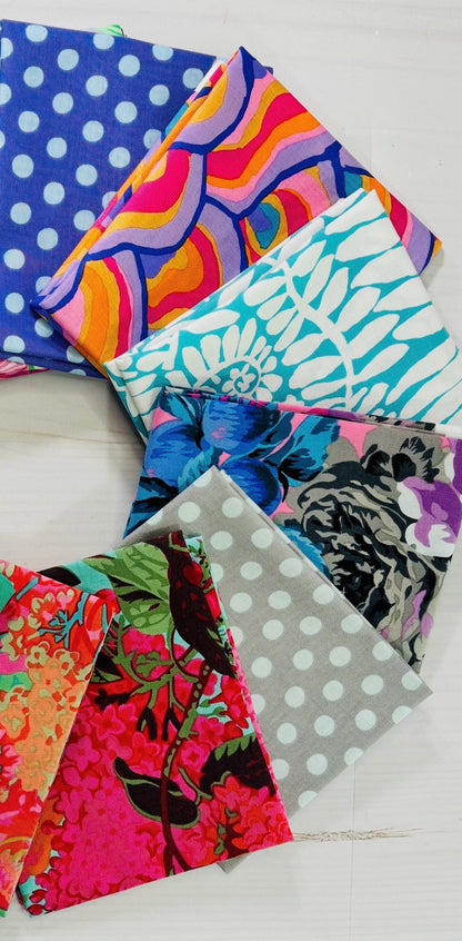 Kaffe Fassett Collective Bundle, 12 FQ Bundle - 100% Quilters Cotton - Fat Quarter set of 12