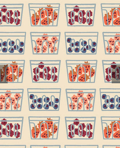 Art Gallery Fabric | AGF Picking Berries | Berry Blossom | Fat Quarter Set