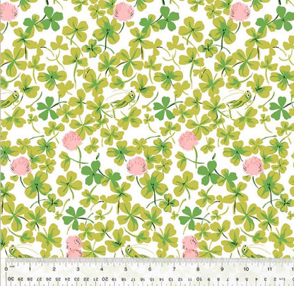 Heather Ross Garden & Meadow Fabric Bundle – Studio Edit by Windham Fabrics – Clover Strawberry Bee Mushroom Prints