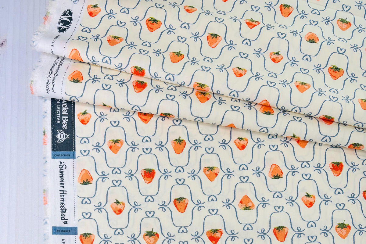 Berry Blossom | Summer Homestead by The Sewcial Bee Collective for Art Gallery Fabrics | SBC-SH-2044 | Sold Half Yard