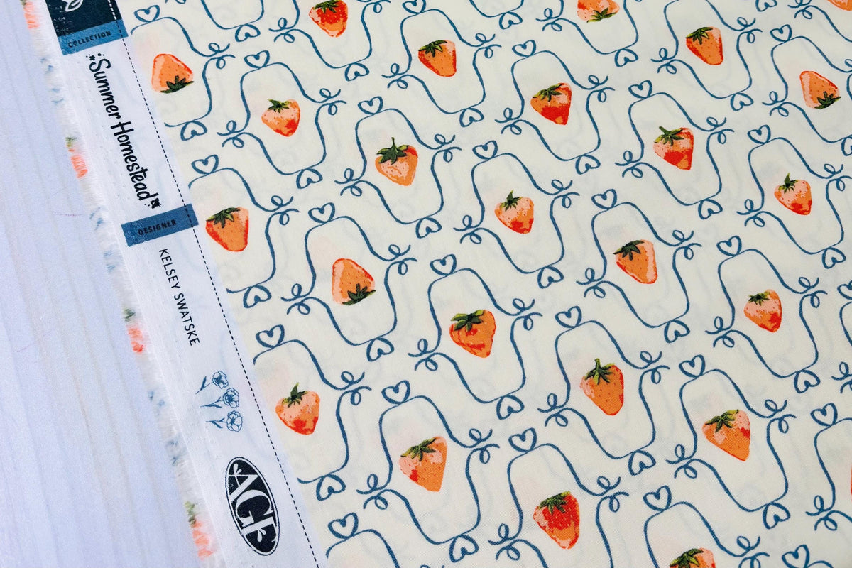 Berry Blossom | Summer Homestead by The Sewcial Bee Collective for Art Gallery Fabrics | SBC-SH-2044 | Sold Half Yard
