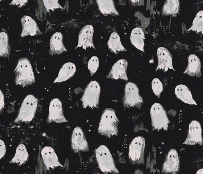 Enshadow Oh My Ghost Noir by Katarina Roccella for Art Gallery Fabrics | ENW-49406 | Sold by Half Yard