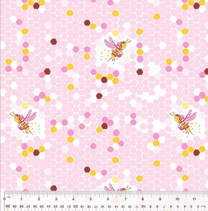 Heather Ross Garden & Meadow Fabric Bundle – Studio Edit by Windham Fabrics – Clover Strawberry Bee Mushroom Prints