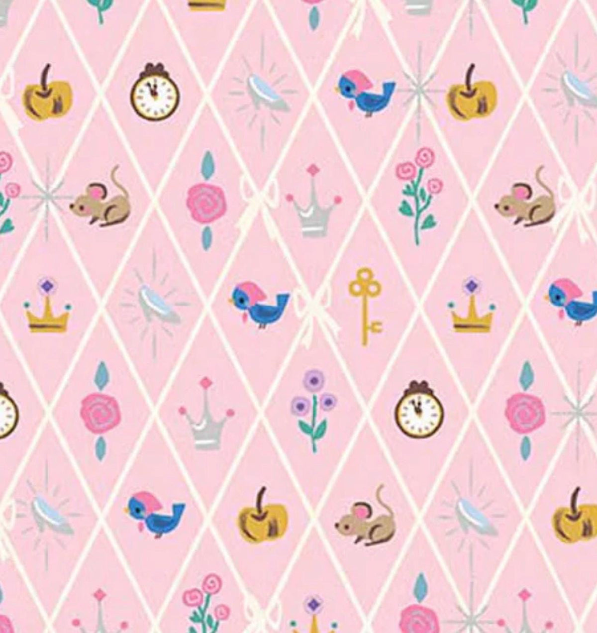 In Stock! Wishes Diamond Petal Pink Sparkle by Jill Howarth for Riley Blake Designs - Sold by Half Yard