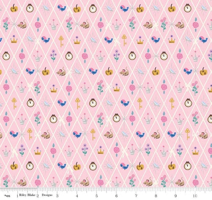 In Stock! Wishes Diamond Petal Pink Sparkle by Jill Howarth for Riley Blake Designs - Sold by Half Yard