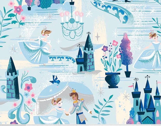 In Stock! Wishes The Ball Powder Sparkle by Jill Howarth for Riley Blake Designs, Sold by Half Yard