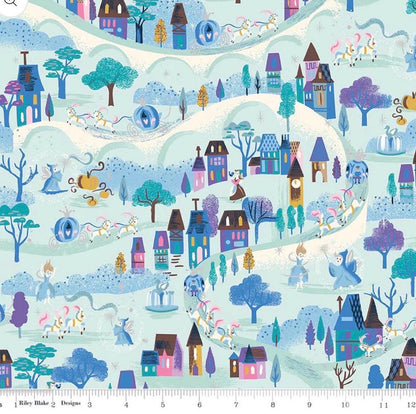 Wishes | Moonlight in Bleached Denim Sparkle | Jill Howarth | Riley Blake Designs | Sold by Half Yard