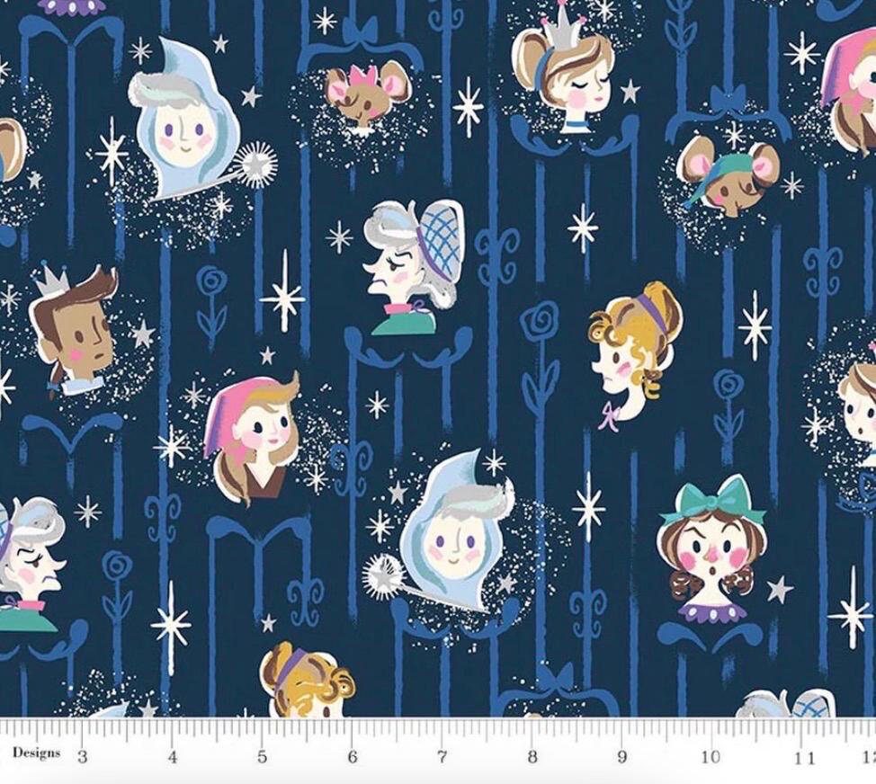 In Stock! Wishes Cast Riley Navy Sparkle by Jill Howarth for Riley Blake Designs - Sold by Half Yard