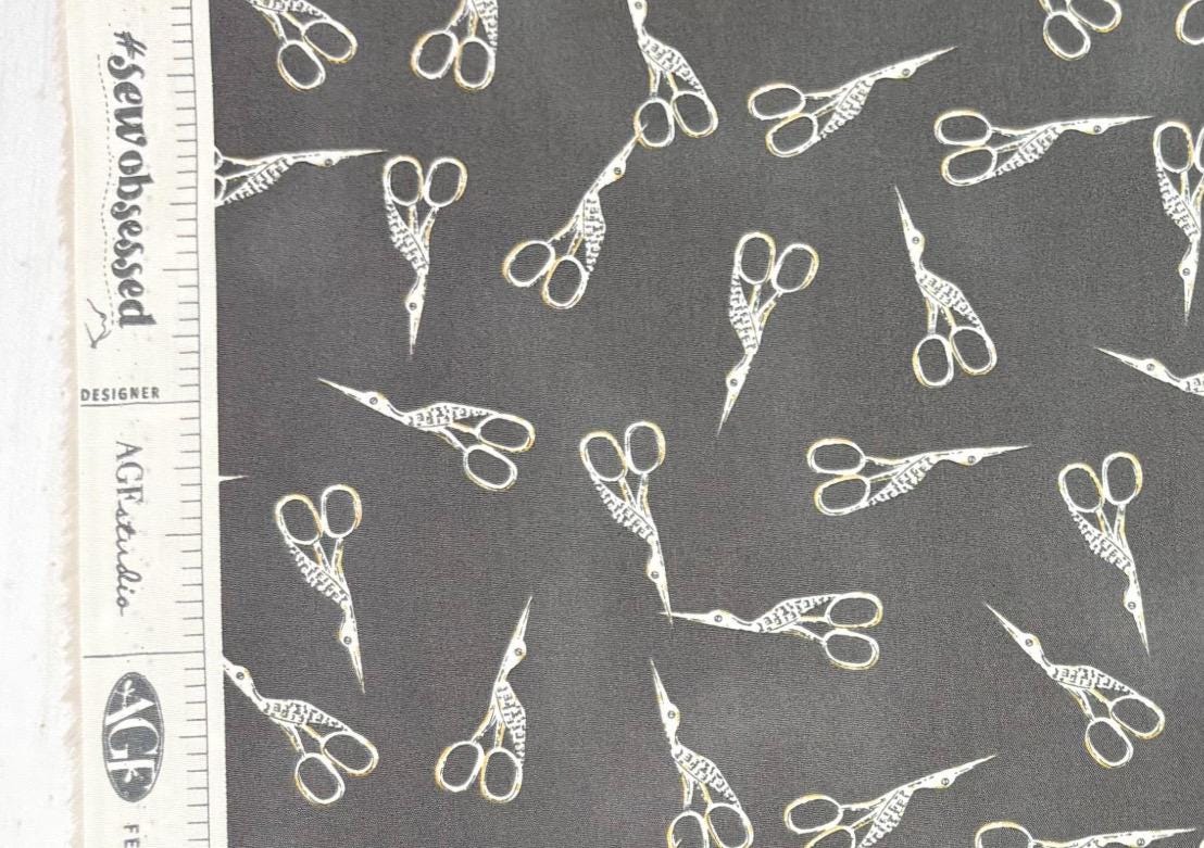AGF Fabric | Sew Essentials | SewObsessed | Scissors | Cotton | Art Gallery Fabrics | Sold by the 1/2 yard