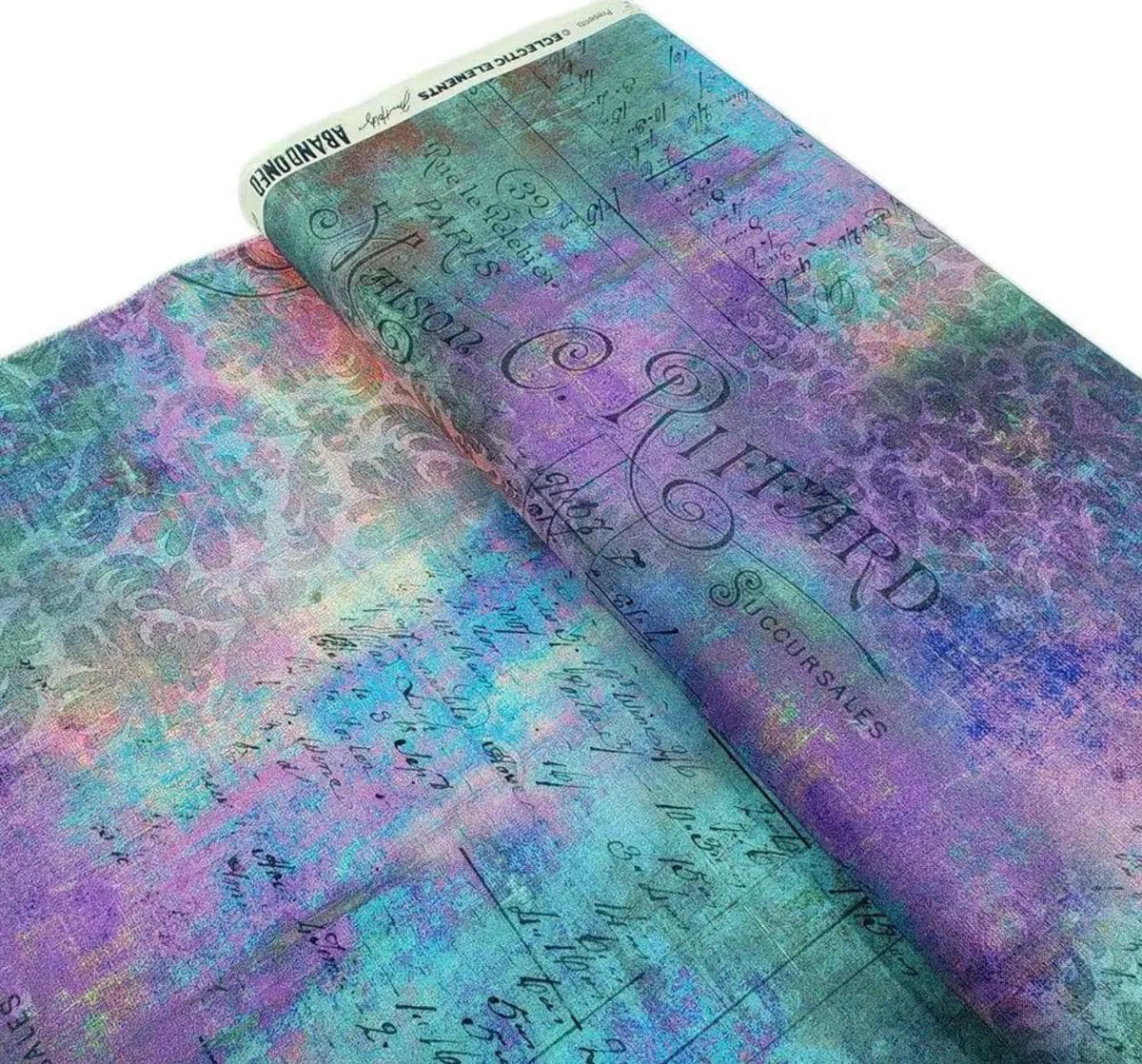 Patina - Rue le Peltier - Abandoned 2 - Tim Holtz Eclectic Elements - FreeSpirit PWTH142.patina - Sold by Half Yard