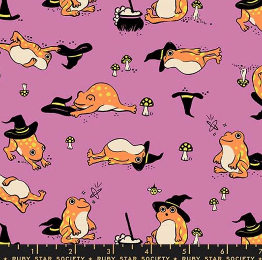 Freaky Familiar- by Ruby Star Society - Frogmiliars RS 5192 12- Heliotrope - Sold by Half Yard