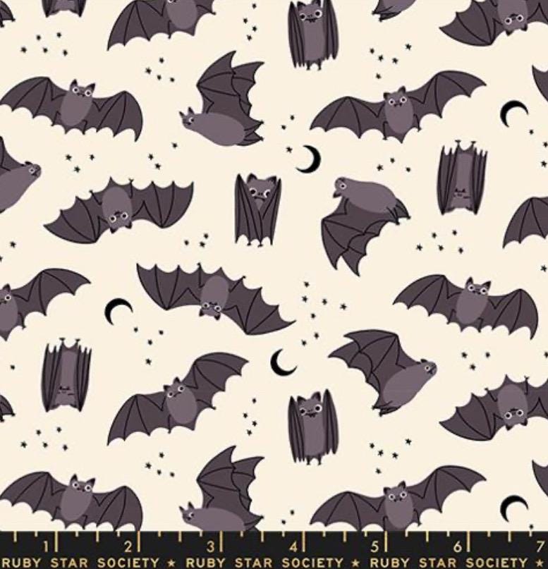 Freaky Familiars Natural RS5194 11 Ruby Star - Sold by Half Yard