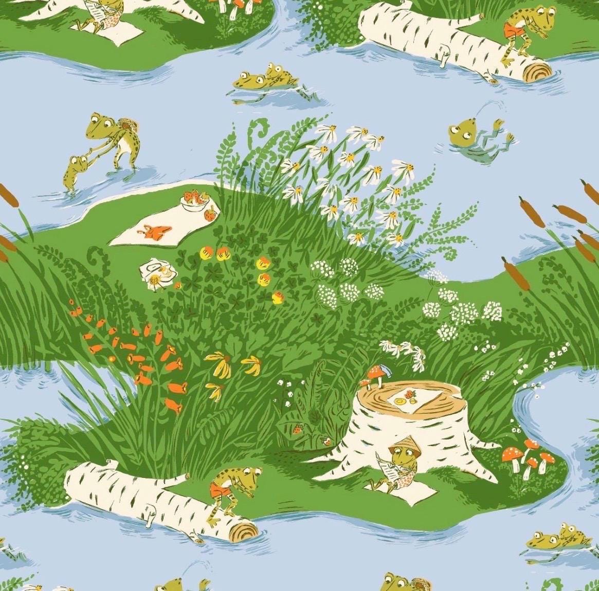 In Stock! Windham Fabrics - Heather Ross - Heather Ross Favorites - Frog Pond - Sold by Half Yard