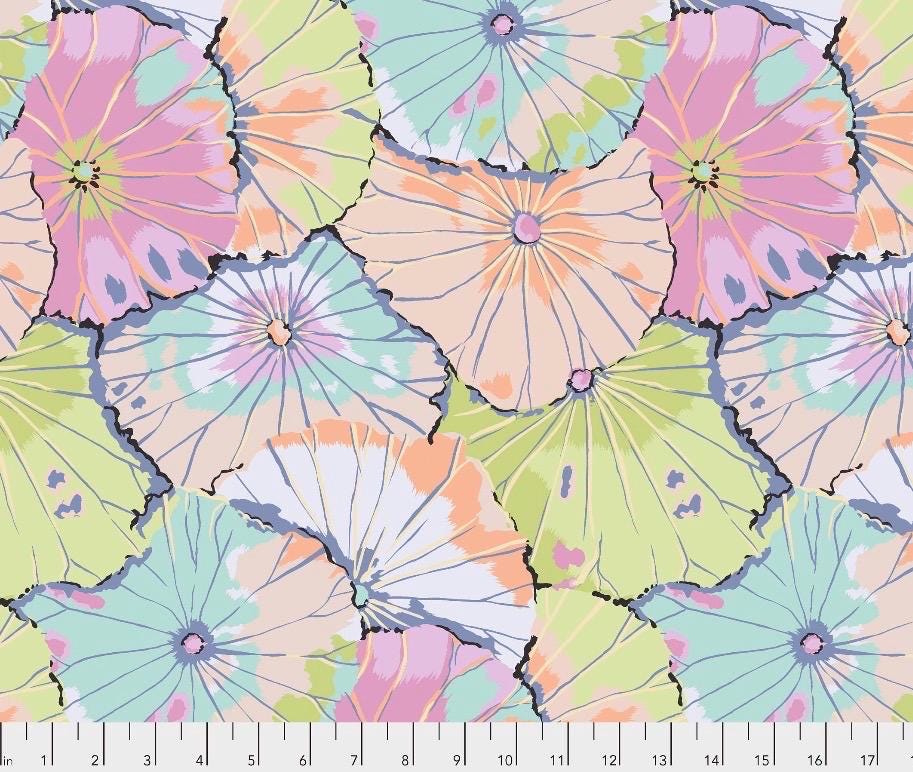 Lotus Leaf CONTRAST by Kaffe Fassett for the Kaffe Fassett Collective - Sold by Half Yard