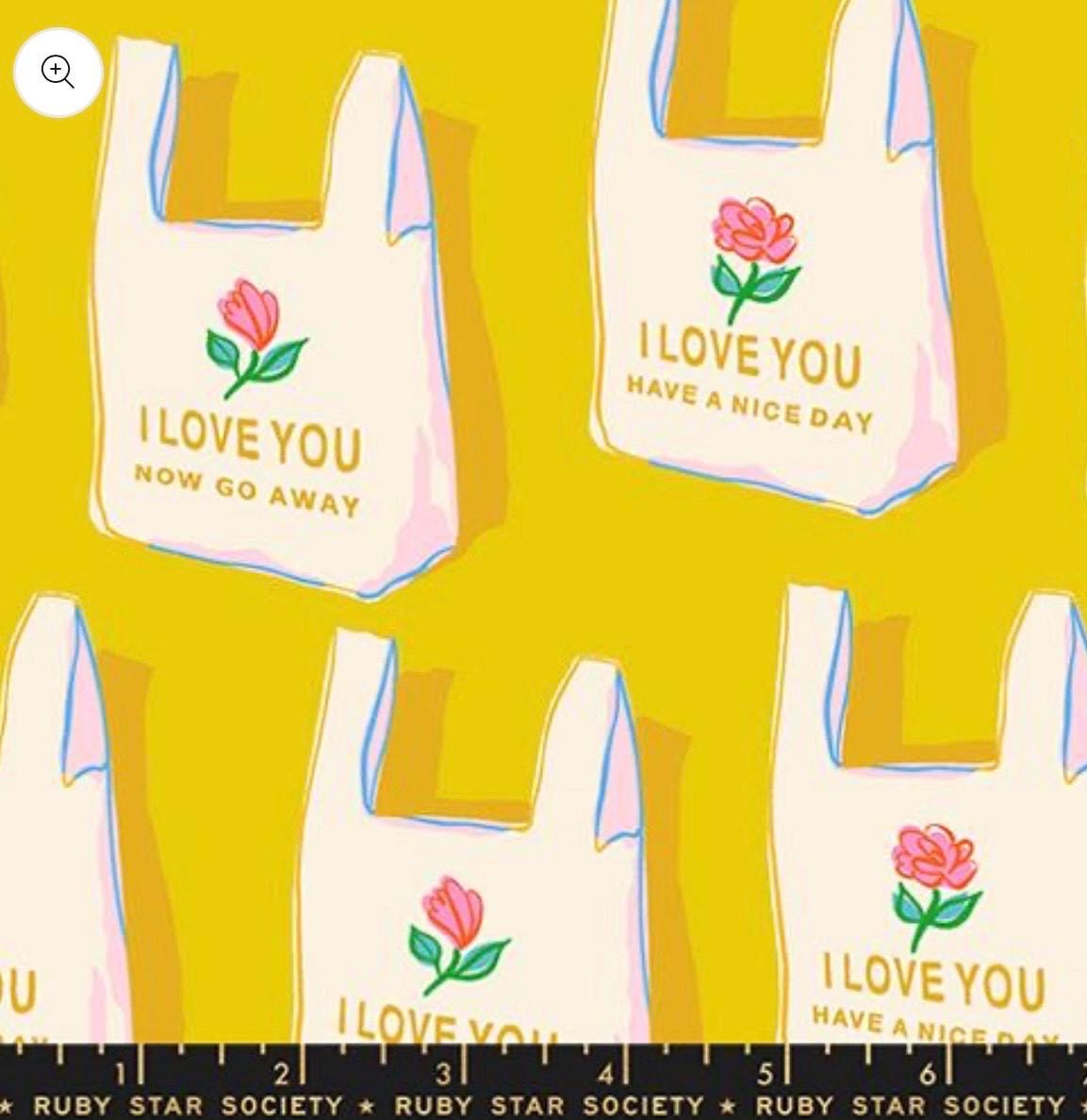 PREORDER - Sparkle Mart Have A Nice Day Golden Hour Ruby Star Society RS0117 12 - Sold by the Half Yard