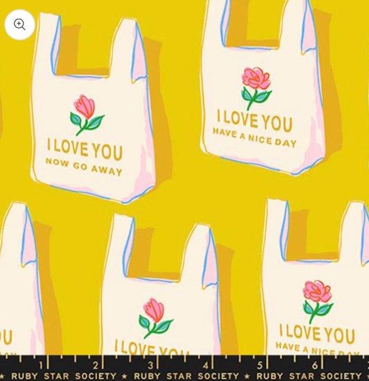 PREORDER - Sparkle Mart Have A Nice Day Golden Hour Ruby Star Society RS0117 12 - Sold by the Half Yard