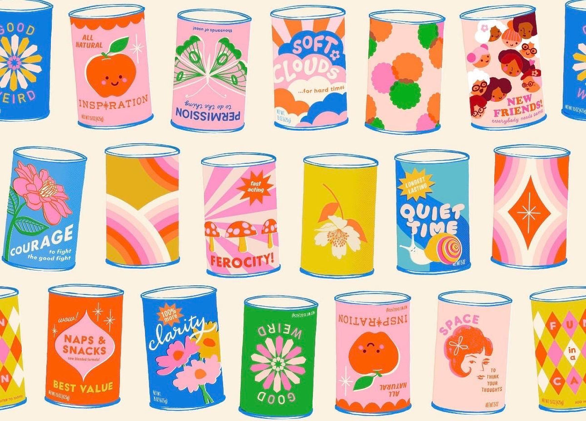 PREORDER - Sparkle Mart Can Can Natural Ruby Star Society RS0116 11 - Sold by the Half Yard