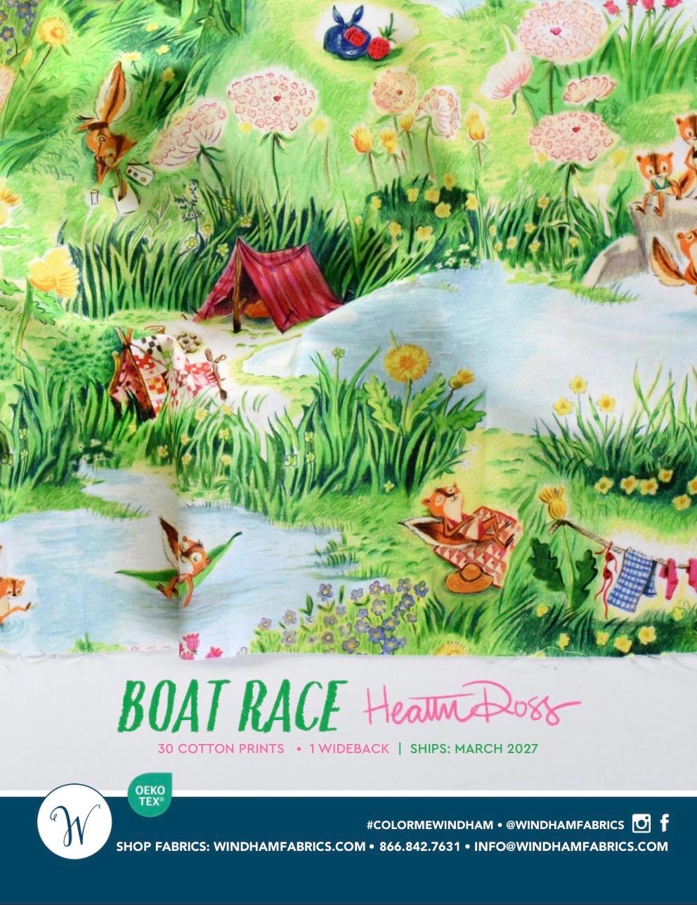 PRE-ORDER Heather Ross Boat Race 10 Yard Bundle Ships March 2027