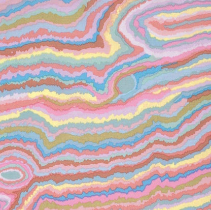 Patchwork fabric, 100% cotton, Kaffe Fassett, pastel colors, flowing stripes. REF PWGP131/PAST - Sold by Half Yard