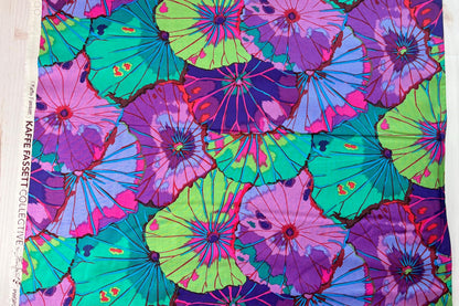 Lotus Leaf Purple Cotton Fabric - Kaffe Fassett Collective - Sold by the Half Yard