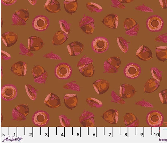 Martha Negley Golden Harvest, Acorn Harvest, FreeSpirit, Cotton Fabric, Sold by the Half Yard