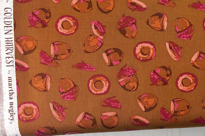 Martha Negley Golden Harvest, Acorn Harvest, FreeSpirit, Cotton Fabric, Sold by the Half Yard