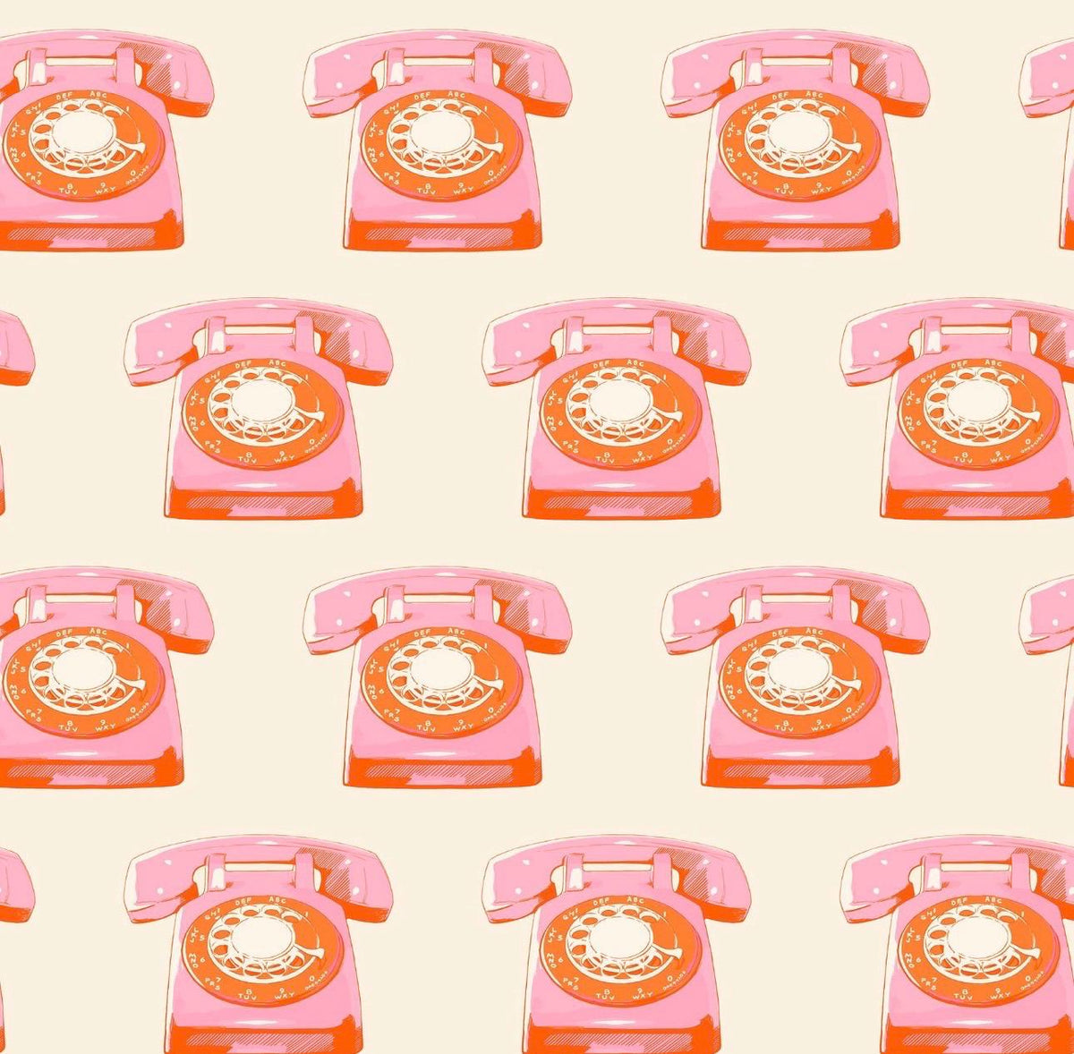 Sparkle Mart Telephones | Ruby Star Society | 100% Cotton | Sold by the Half Yard