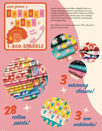 PRE-ORDER September 2026 || Can-Can, Flamingo - Sparkle Mart - Melody Miller - Ruby Star Society - Sold by the Half Yard