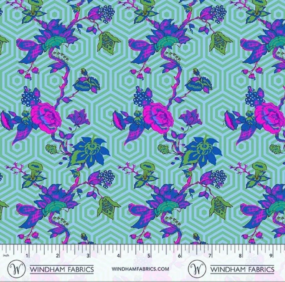 PRE-ORDER, Jennifer Paganelli Best Day Ever Elena 55585-9 Jade, Windham Fabrics, 100% Cotton, January 2027 Release - Sold by Half Yard