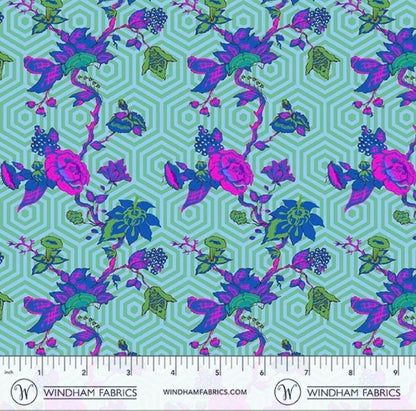PRE-ORDER, Jennifer Paganelli Best Day Ever Elena 55585-9 Jade, Windham Fabrics, 100% Cotton, January 2027 Release - Sold by Half Yard
