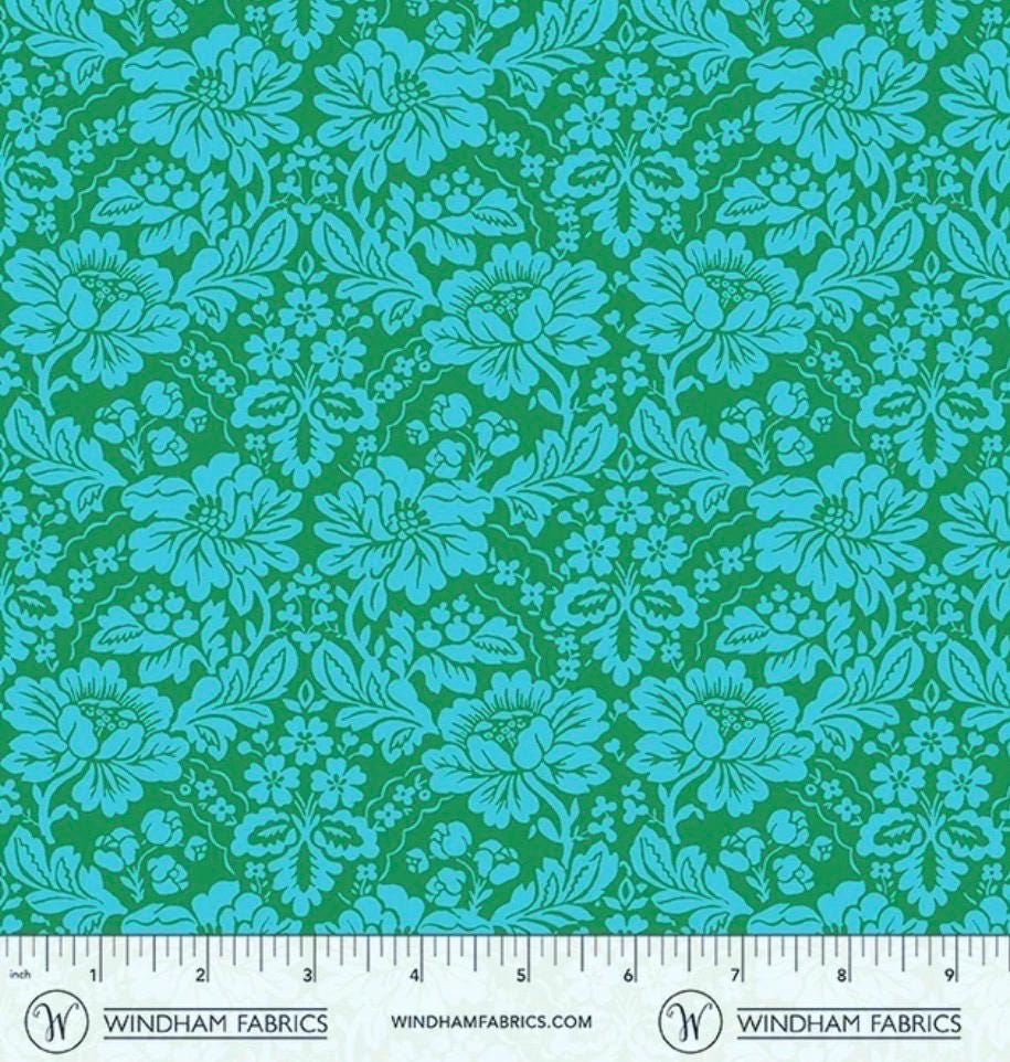 PRE-ORDER, Jennifer Paganelli Best Day Ever Nicolle 55587-14 Emerald, Windham Fabrics, 100% Cotton, January 2027 Release - Sold by Half Yard