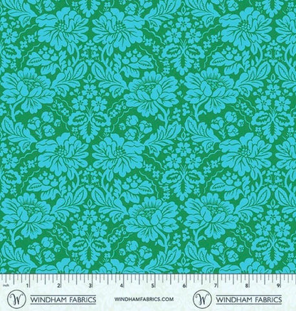 PRE-ORDER, Jennifer Paganelli Best Day Ever Nicolle 55587-14 Emerald, Windham Fabrics, 100% Cotton, January 2027 Release - Sold by Half Yard